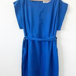 Eliza J Blue Short Sleeve Belted Dress Photo 0
