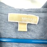 MICHAEL Michael Kors Size M Zip Up Long Sleeve Hoodie Blue MK Logo Zipper‎ Gray Size M Photo 3