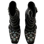 Burberry NEW Women’s Albertina Studded Peep-Toe Booties size 38.5 Black Photo 2