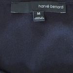 Harvé Benard Harve Benard Black Sleeveless Crepe Peplum Tank Top Gold Center Zipper Size M Photo 1