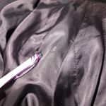 Steve by Searle Black Wool Blend Coat Faux Fur Trim Button Front Vintage XL Photo 9