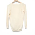 Jenni Kayne  Cashmere Silk Blend Lightweight Cream Ivory Cardigan Sweater Top XS Photo 1