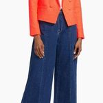 L'Agence  Brooke Double-Breasted Cropped Blazer, Orange, SZ 2, $650 Photo 2