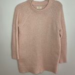 Lou & grey  light pink waffle sweater Alpaca Blend size medium Photo 0