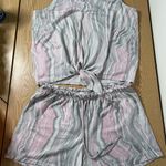 Womens 2Pc KIKIT light Pink Lavender Tank and Shorts Pajama Set Size Large Photo 0