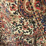 Vintage 70s Kimono Style Floral Print Dress Size Small Red Photo 6