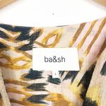 Ba&sh  Cleo V-Neck Mini Dress Size 8 Tie Dye Oversized Ikat Print Boho Casual Photo 5