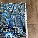 RipSkirt Hawaii Pacific Tapa Blue Floral Wrap Cover Up Swim Skirt Size Large Photo 7