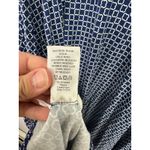 Ann Taylor Dress XXL Navy Geometric Fit Flare Preppy Quiet Luxury Coastal Chic Photo 4