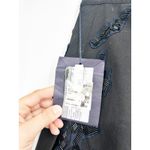 Prada $16k Black Navy Beaded Embellished Pleated Skirt Size 40 New w Flaw Photo 7