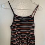 Wild Fable Ribbed Fit & Flare Dress Black Stripe Photo 2