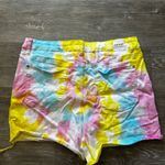 Judy Blue Women's Tie-Dye Shorts - Pink, Yellow, Blue, Stretch Denim 2XL Photo 1