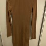 SHEIN Sweater Dress size XS BROWN COLOR cowl neck. Photo 4