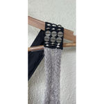 Free People  Sequin Wool Blend Knit Tank Mini Dress Racerback Slouchy Y2K Party Photo 1