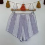 LA Hearts Lilac Purple White Striped Linen Blend Shorts Size Small Photo 2