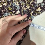 J. Jill Pima Cotton Crew‎ Neck Floral Long Sleeve Tee Shirt Size Medium Black Photo 8