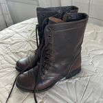 Steve Madden Troopa Brown Leather Boots Photo 5