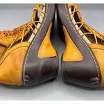 Jbu  Nelly‎ Wedge Sandals Womens Perforated Leather Ankle Boots 8.5 Photo 7