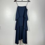 Banana Republic  Tiered Midi Dress Sleeveless Casual Party Petite‎ 4P Coastal Photo 3