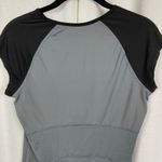 Spanx Black&Gray Active Cap Sleeve Exercise Top Sz.M Photo 9