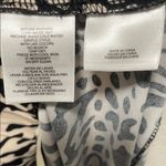 Anne Klein  Black and White Ruched Pencil Midi Skirt Photo 4