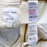 Seventy + Mochi Bea Denim Vest Waistcoat Top Contrast Stitch Ecru 2 EUC White Photo 5