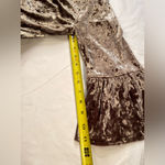 L'Agence Riley Velvet Tie Wrap Dress Mink, Size Medium Photo 12