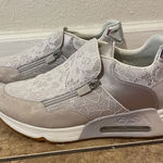 Ash  Look Lace Satin & Suede Zip Up Sneakers Womens Size 40 (EU) US 9.5 NEW Photo 0