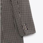ZARA double breasted houndstooth blazer NEW Photo 4