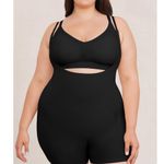 Shapermint Essentials Open Bust Bodysuit Shaper Short Womens M Black Seamless Size M Photo 0