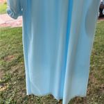 Blue Ruffled Nightgown with Butterfly Embroidery Size M Photo 9