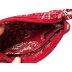 Vera Bradley Wristlet Pouch Wallet 6.5x3 & ID Keychain Pouch Mesa Red Photo 8