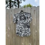 Laundry by Shelli Segal Laundry by Shelli‎ Segal Womens Size Small Black White Short sleeve top Silk Photo 5