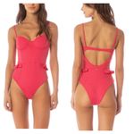 Maaji - Cherry Crush Bree Cheeky Cut Underwire One Piece Swimsuit in Pink Red Photo 5