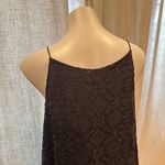 Club Monaco  Black Strappy Tank sz M Boho embroidered lace drape tank Photo 2