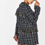 Bershka NWT  Tweed Jacket With Frayed  Hem M/L Photo 3