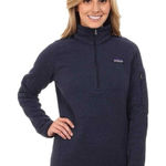 Patagonia  Women's Better Sweater 1/4-Zip Quarter Fleece Jacket Navy Size Small Photo 0