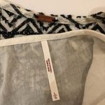 Free People  Lola Embroidered Mini Dress Stripe Low Back Tiered Cotton Large Photo 5