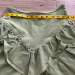 MOTHER The Ruffle Mini Skirt Size 26 Green Photo 3