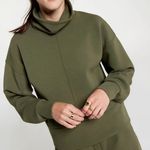Calia by Carrie Underwood Olive Green Funnel Nexk Sweater S Photo 1