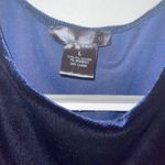 Aqua Dresses Aqua Brand Cut Out Shoulder Navy Blue Velvet Dress Photo 2