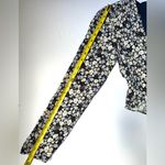 Sunday best Print Floral Women Cropped Tie Front Blue & White XS Long Sleeve Photo 6