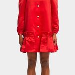 NWT Sleeper Mystery Puff Dress in Red Photo 2