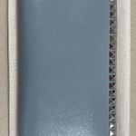Valentino Garavani Rockstud Leather Continental Zippy Wallet - Grey - Preowned Photo 2