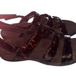 Vionic Brown Amber Tortoise Strappy Sandals Adjustable Orthopedic Woman's Size 8 Photo 1