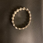 Mermaidcore Abalone Shell Oval Link Bracelet Silver Tone Unbranded Photo 4