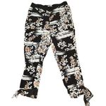 Elevenses  Anthropologie Women's Wildflower Joggers in Black Size M Elastic Waist Photo 0