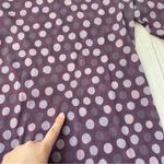 Johnny Was Top polka dot floral mesh sheer womens Purple (small) retro y2k layer Photo 6