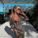 ZARA  animal Print Dress maxi bohemian hippie summer Photo 2