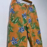 Lauren Ralph Lauren Pants Women Crop Floral Multicolor All Over Print Size 14W Orange Photo 2